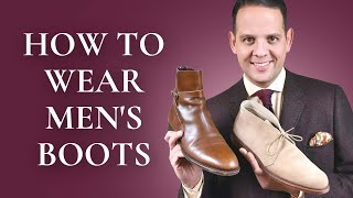 How To Wear Men’s Boots 101  5 Best Boot Styles Chukka Chelsea Jodhpur Balmoral amp Winter Boots [upl. by Leigha253]