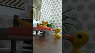 Trampoline Fail 🤣shorts memes babyduck [upl. by Ahsiryt]