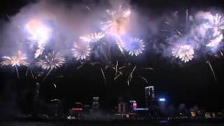 Chinese New Year fireworks  Hong Kong  2013 [upl. by Yenitsed133]