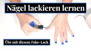 Nagellack auftragen für Anfänger  Lerne Nägel lackieren ohne Übermalen  Mein Tipp für´s Üben [upl. by Nadruoj727]