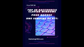 CRÉE 20 Raccourcis clavier Windows 10 💻 Utile Tous les jours⌨  Word réduire fenêtres Win [upl. by Val]