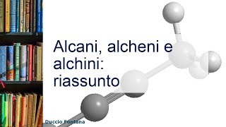 Alcani alcheni e alchini riassunto [upl. by Crispas]