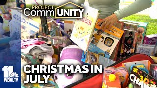 Childrens hospital holds toy drive for Christmas in July [upl. by Bautram]