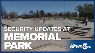 Colorado Springs Police finish up security updates at Memorial Park [upl. by Eillil]