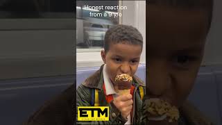 Honest reaction to a Chocolate Dipped with Peanuts Sundae Cone viralvideo foodie icecream nyc [upl. by Simmonds]