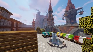 Amazing Fantasy Castle Timelapse Minecraft [upl. by Crystal]