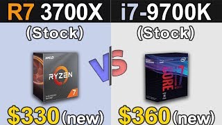 Ryzen 7 3700X Vs i79700K  1080p and 1440p  New Games Benchmarks [upl. by Medorra237]