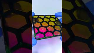 DIY ColorShifting Resin Coaster art diy craft [upl. by Asinla]