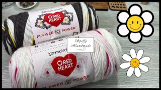 Red Heart All in One Flower Power Yarn [upl. by Hgielsa]