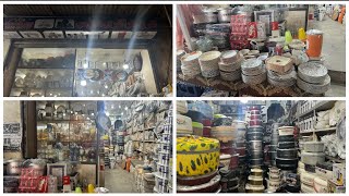 Kiran crockery house  All type of crockeries  best quality and reasonable prices [upl. by Anyd]