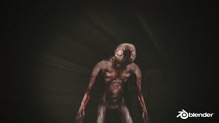 How I made this Horror Scene in Blender cgi blender [upl. by Meensat]