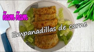 Receta de empanadillas de carne al horno [upl. by Abdella]