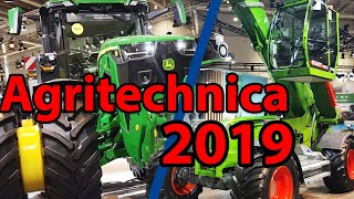 Agritechnica 2019  Messerundgang ua Fendt Teleskoplader John Deere 8RX Claas Xerion [upl. by Eserehc]