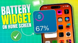 How to Add Battery Widget to iPhone Home Screen  Check Your Charge Percentage From iOS Home Screen [upl. by Tnerual]