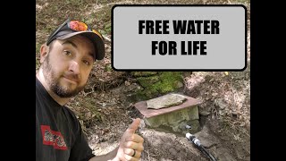 THE RIGHT WAY to develop a natural fresh water spring at an off grid cabin [upl. by Ellon]