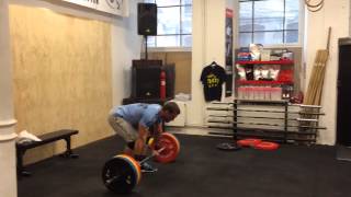 Dmitry Klokov shoulder press 150kg [upl. by Elyrrad110]