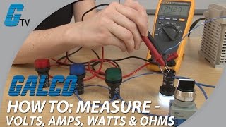 How To Measure Volts Amps Watts amp Ohms with a Multimeter [upl. by Yonit]