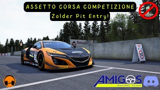 Assetto Corsa Competizione  Zolder Pit Entry Guide ACC Pit entries [upl. by Eecrad]