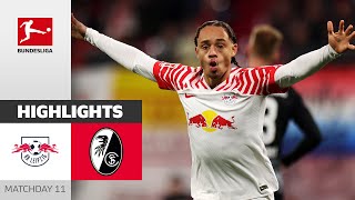 RB Leipzig  SC Freiburg 31  Highlights  Matchday 11 – Bundesliga 202324 [upl. by Wiltz575]