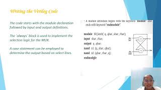 Writing Verilog Behavioral Verilog Code For 4 1 MUX dsdv 1 [upl. by Carlisle]