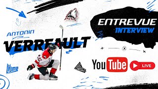 QMJHL Youtube Live  with Antonin Verreault RouynNoranda Huskies [upl. by Zosema]