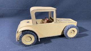 1960s Nylint Roadster Hot Rod Model Made from Cardboard [upl. by Aitnahs833]