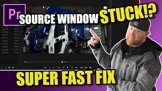 How to Fix  Reset Source Window in Adobe Premiere Pro [upl. by Aliet]