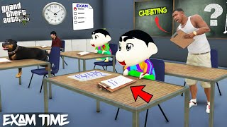 Franklin Giving Exam On First Day Of School With SHINCHAN in GTA 5  Lovely Gaming [upl. by Nimref947]