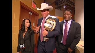 WWE John Bradshaw Layfield JBL Joy Giovanni amp Orlando Jordan Backstage Smackdown 2005 💲💲💲 [upl. by Abigail988]