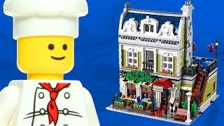 LEGO Parisian Restaurant 10243 Expert Creator Modular Building Review  BrickQueen [upl. by Bryan]