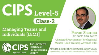 CIPS Level 5  Module 1  Class2  Managing Teams and Individuals L5M1 [upl. by Buffo]