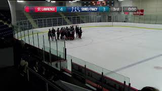 RSEQ D1 Hockey Masculin 🏒 SorelTracy  St Lawrence 20240210 [upl. by Akinihs235]