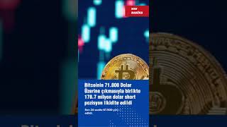 Bitcoin Rekor Kırdı 1787 Milyon Dolar Likidite oldu bitcoin [upl. by Nnaeitak]