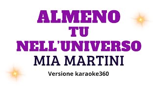 Almeno tu nelluniverso  Mia Martini versione karaoke [upl. by Gardener]