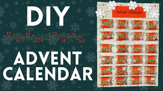 Advent calendar made of paper rolls on cardboard DIY Advent Calendar🎄📅 [upl. by Osrock]