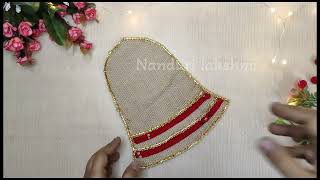 Christmas door hanging with waste card board  Christmas🔔 Diy Christmas ideas Christmas wall decor [upl. by Sibyls]