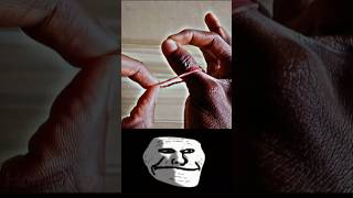 Greatest Magic Trick  rubber band magic  🤯🥶😳  shorts trollface trending [upl. by Carper]