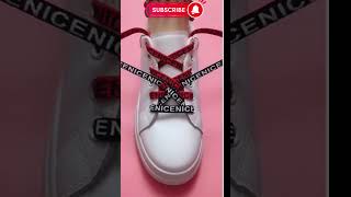 How to tie shoelaces Creative ways to tie shoelaces laces styles P1241023 shoelacestyle diy [upl. by Ahsitram688]