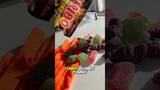 Halloween sweetie time games snack funny challenge haribo capcut [upl. by Adnorrahs4]