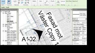 REVIT BYGGLOV ÖVNING del 19 panel mönster ritningsförteckning försättsblad [upl. by Jerome]