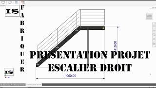 Comment fabriquer un escalier droit en métal de style industriel avec son gardecorps [upl. by Ikkaj49]