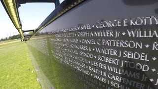 Replica of Vietnam Veterans Memorial on display in Mendota Heights [upl. by Cohin461]