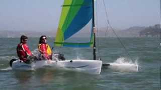 Sailing the Hobie Wave in Sausalito CA [upl. by Edveh266]