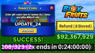 NEW CODES ALL NEW WORKING CODES FOR BLOX FRUITS IN JUNE 2024 ROBLOX BLOX FRUITS CODES [upl. by Okir20]