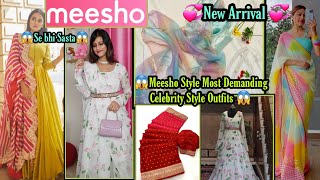 💞Meesho Style Celebrity Style Suit SetGownSaree💞Latest Designer Partywear Collection💞Shweta💞New [upl. by Kennett]