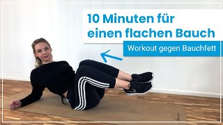 10 Minuten Workout gegen Bauchfett ➡️ Mache diese Übungen für einen flachen Bauch [upl. by Rednasyl721]