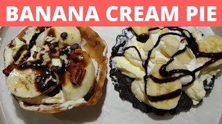 Banana Cream Pie Recipe  Mini No Bake Ceescakes [upl. by Favian]