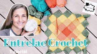 ENTRELAC CROCHET IN THE ROUND TUTORIAL  Part 1 [upl. by Nyltyak142]