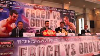 CARL FROCH v GEORGE GROVES  FULL PRESS CONFERENCE IN MANCHESTER  NOVEMBER 23rd 2013 [upl. by Biancha]