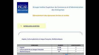 condition dinscription ISCAE 2024 2025 [upl. by Etnomaj307]